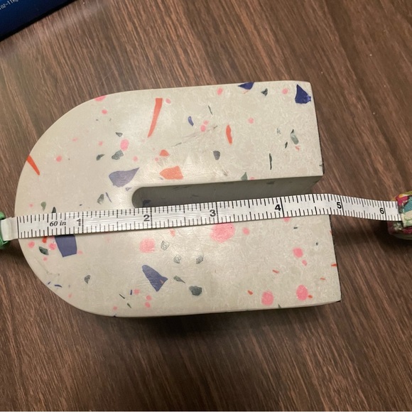 Target Threshold Terrazzo Solid Bookend Original Sticker Arched U Shape Rainbow - Picture 7 of 10